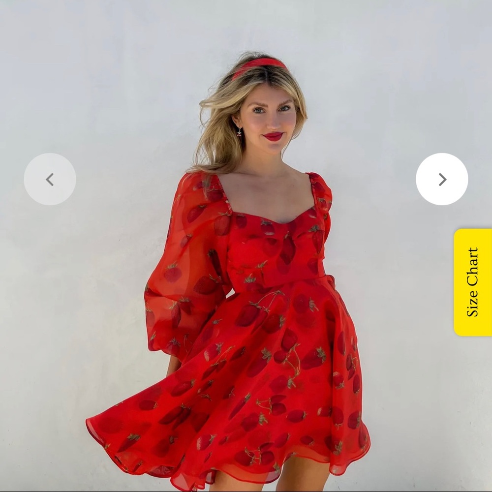 Selkie Strawberry Princess Dress. Size xs.